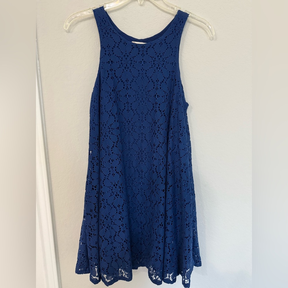 Altar’d State Navy Bur Lace Dress